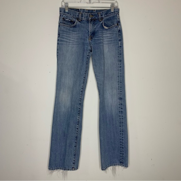 Lucky Brand Women's Zippered Straight Leg Jeans Black Size 6/28